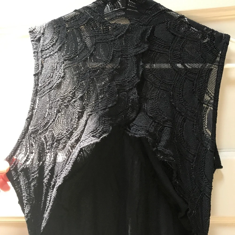 Nightcap black lace open back dress by free people super cute. Size 3 M /L - Picture 9 of 9